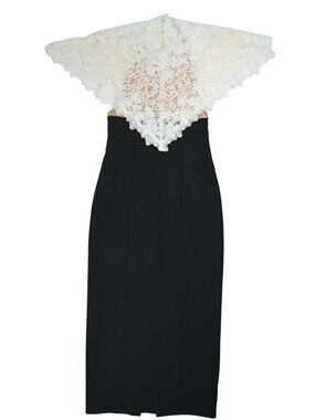 Helsa | Dresses | Black Lace Helsa Midi Dress With Spaghetti Straps